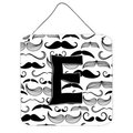 Micasa Letter E Moustache Initial Wall and Door Hanging Prints MI760415